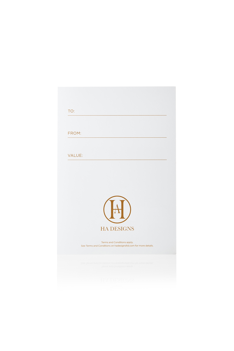 HA Designs Gift Card | HA Designs LTD